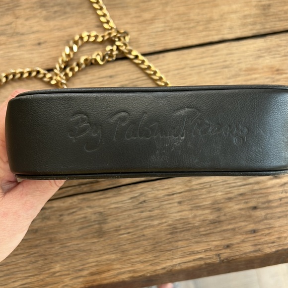 Vintage Paloma Picasso black leather handba bag - Picture 6 of 7